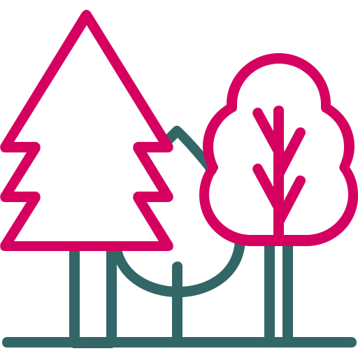 Forest Generic Outline Color icon