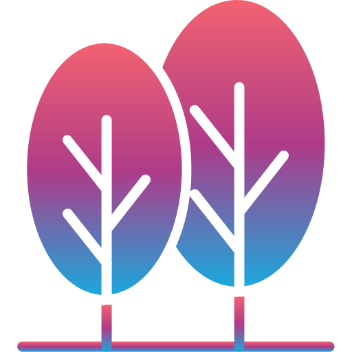 Árbol Generic Flat Gradient icono