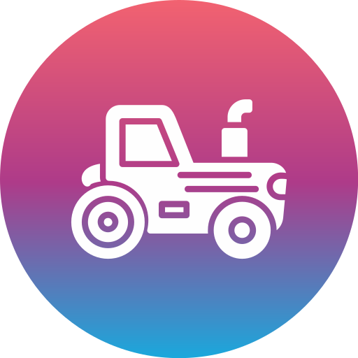 tractor Generic Flat Gradient icono