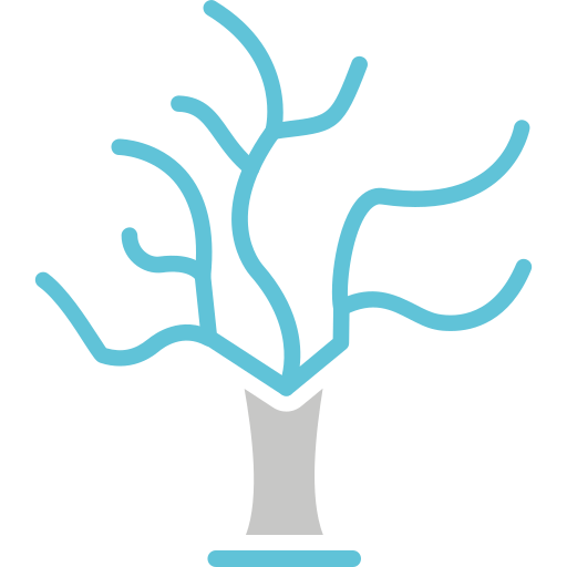 albero secco Generic Blue icona
