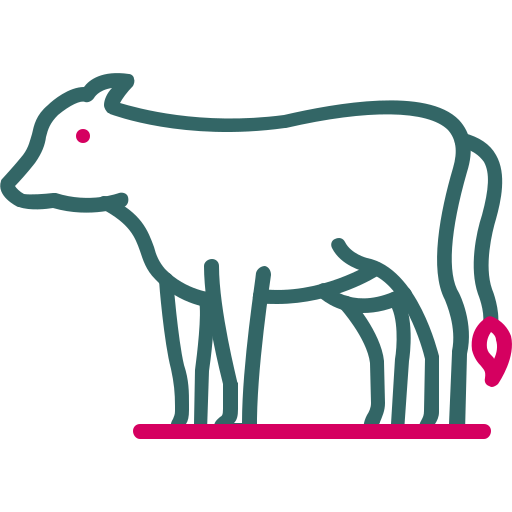vaca Generic Outline Color icono