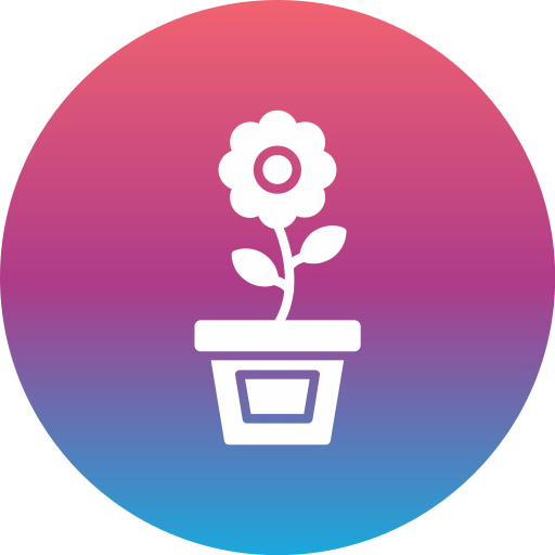Flower Pot Generic Flat Gradient icon