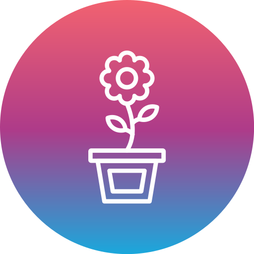 Flower Pot Generic Flat Gradient icon