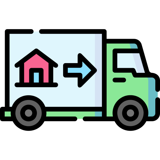 camion de déménagement Special Lineal color Icône