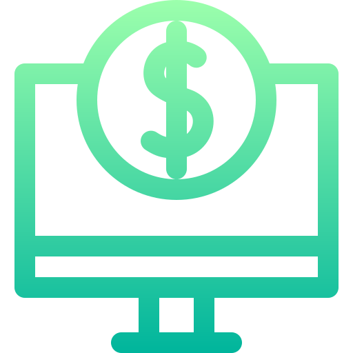 オンラインマネー Basic Gradient Lineal color icon