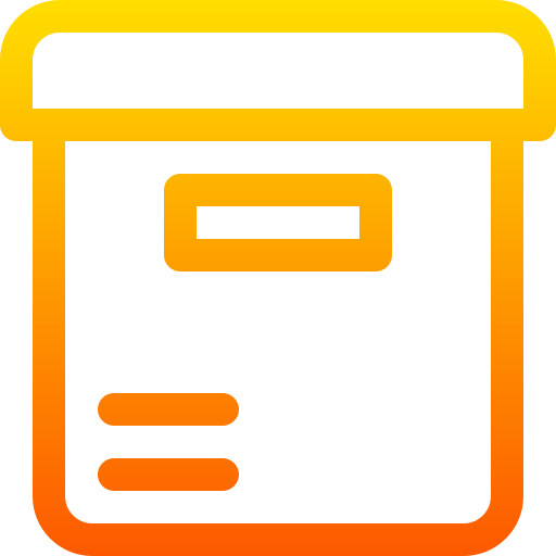 Box Basic Gradient Lineal color icon