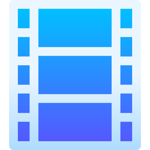 Film strip Basic Gradient Gradient icon