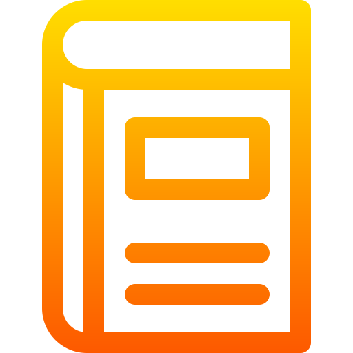 Book Basic Gradient Lineal color icon
