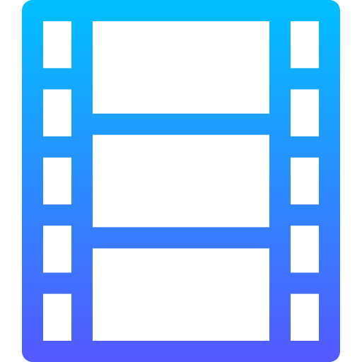bande de film Basic Gradient Lineal color Icône
