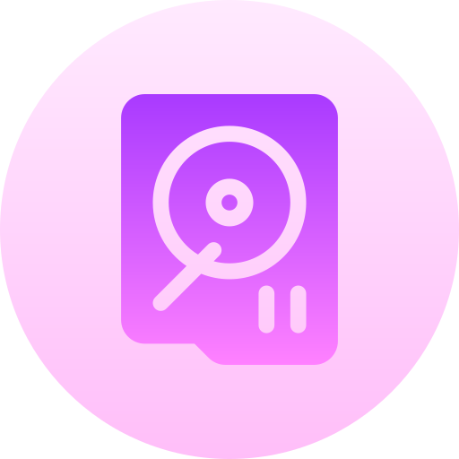 festplatte Basic Gradient Circular icon