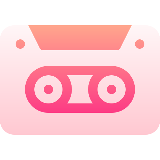 cassette Basic Gradient Gradient icoon