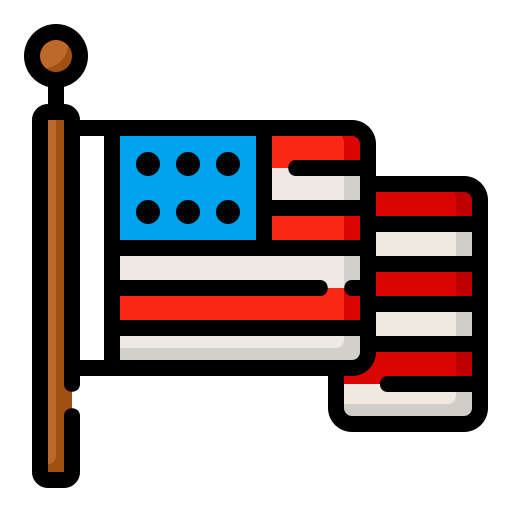 アメリカ合衆国 Generic Outline Color icon
