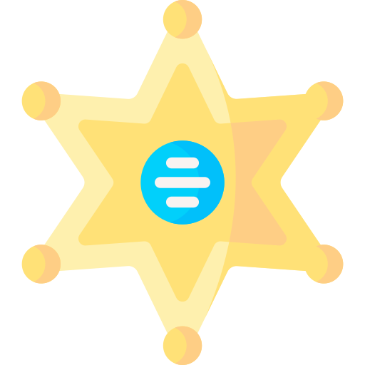 Значок шерифа Special Flat иконка