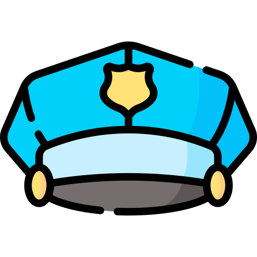 sombrero de policía Special Lineal color icono