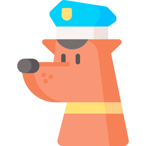 Полицейская собака Special Flat иконка