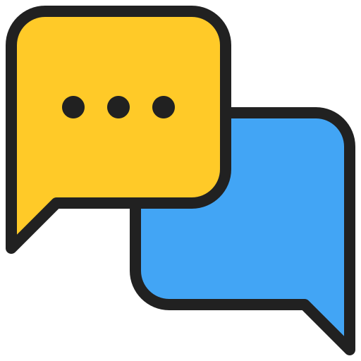 Chat Generic Outline Color icon