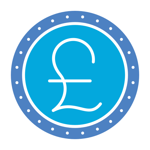 Pound Sterling  Generic Blue icon