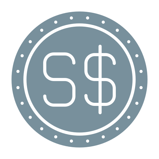 Singapore Dollar Generic Flat icon