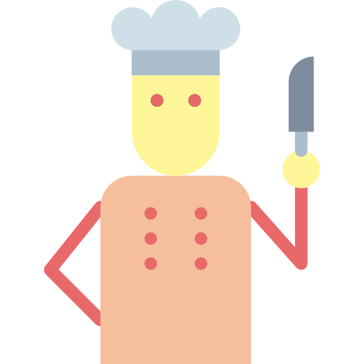 szef kuchni Smalllikeart Flat ikona