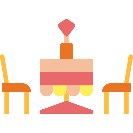 夕食のテーブル Smalllikeart Flat icon