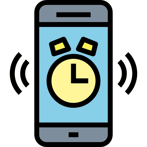 Alarm clock Smalllikeart Lineal Color icon