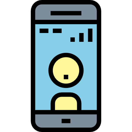 smartphone Smalllikeart Lineal Color icona