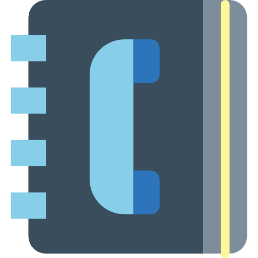 telefoonboek Smalllikeart Flat icoon