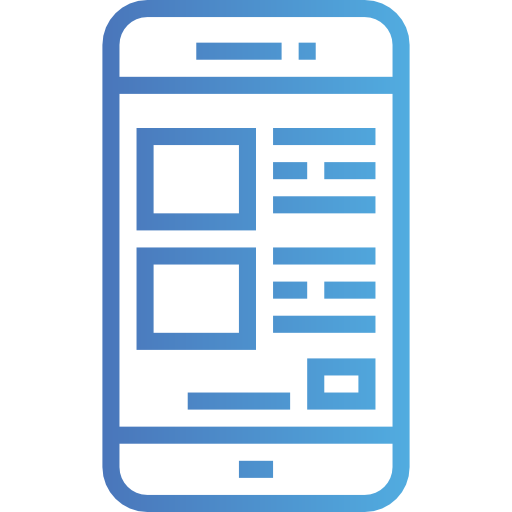 smartfon Smalllikeart Gradient ikona