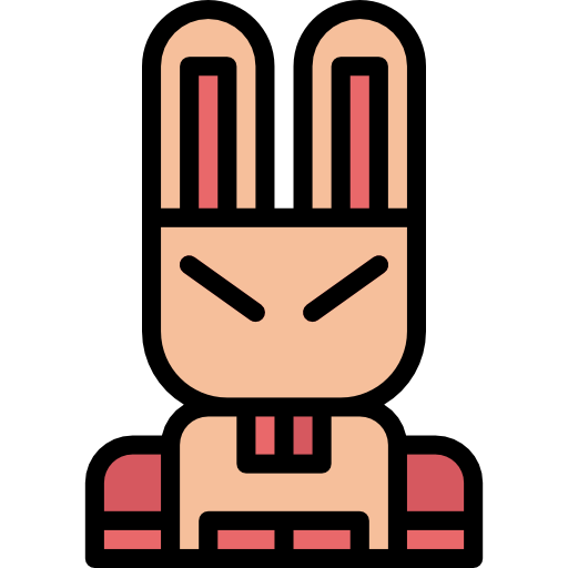 Easter bunny Smalllikeart Lineal Color icon