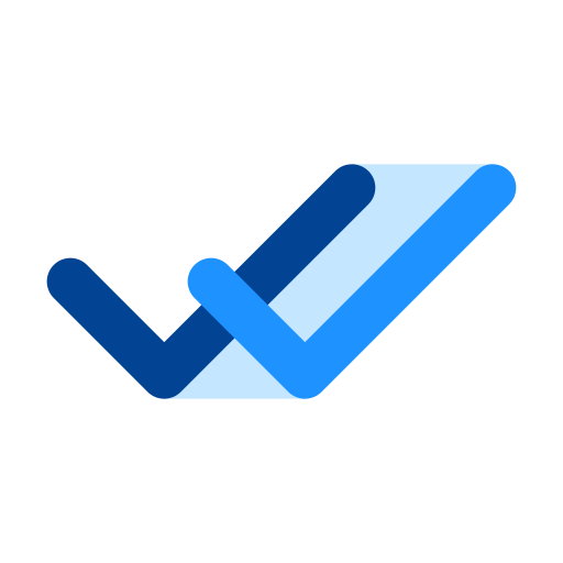 ダブルチェック Generic Blue icon