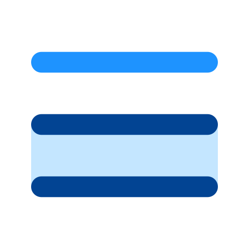 메뉴 바 Generic Blue icon