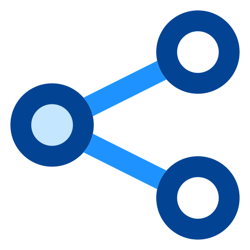 partager Generic Blue Icône