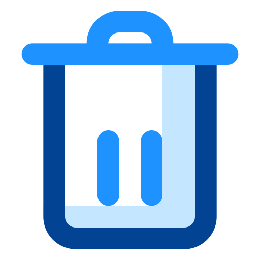 Trash Generic Blue icon