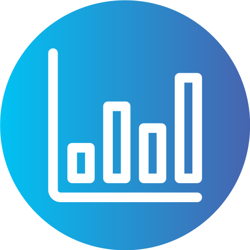 statistik Generic Flat Gradient icon