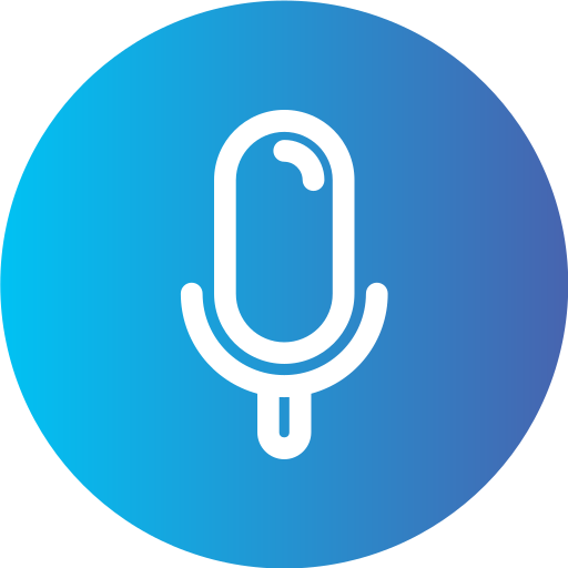 microfoon Generic Flat Gradient icoon