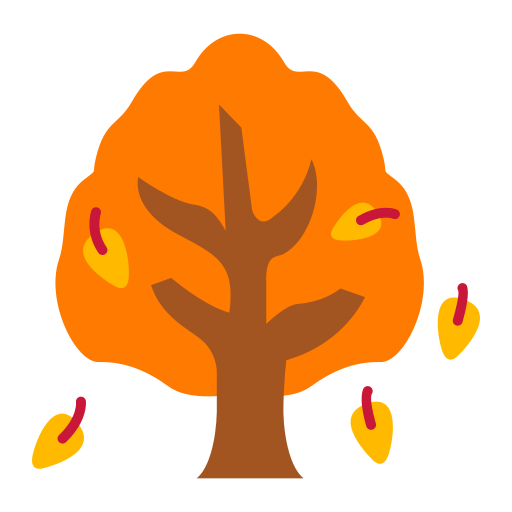 albero d'autunno Generic Flat icona