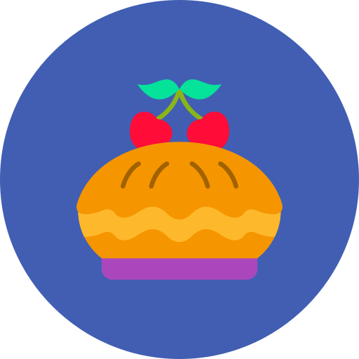 Cherry pie Generic Flat icon