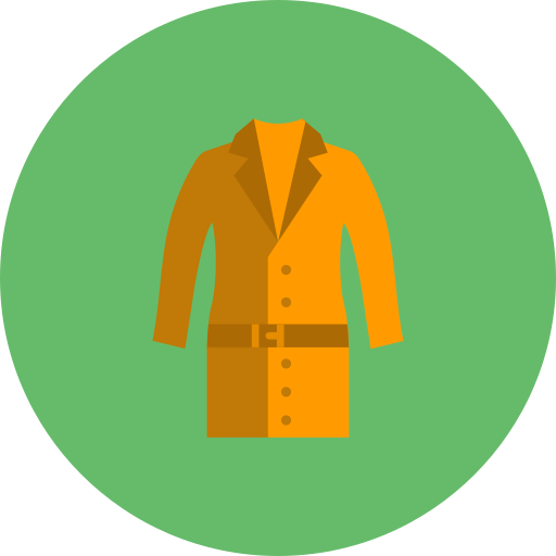 abrigo largo Generic Flat icono