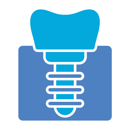 歯科インプラント Generic Blue icon