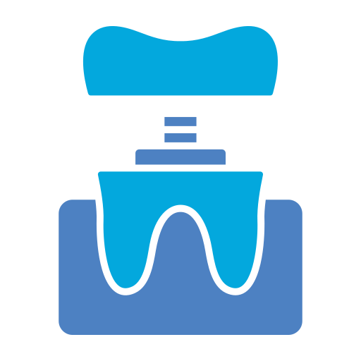 coroa dentária Generic Blue Ícone