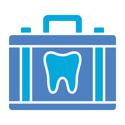 kit dental Generic Blue Ícone