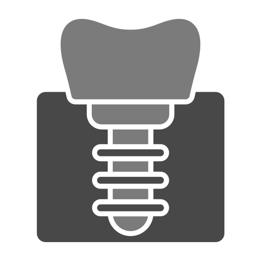 implante dentário Generic Grey Ícone