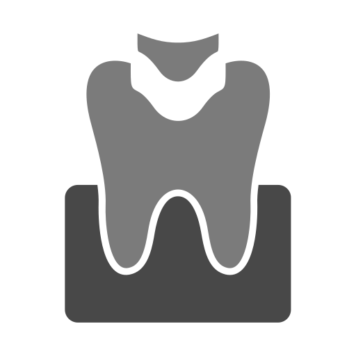 Dental filling Generic Grey icon