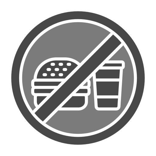 No Fast Food Generic Grey icon
