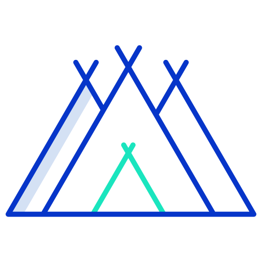 obóz Generic color outline ikona