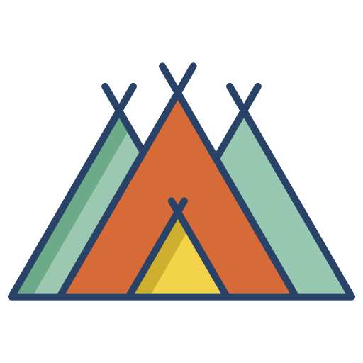 Лагерь Generic color outline иконка