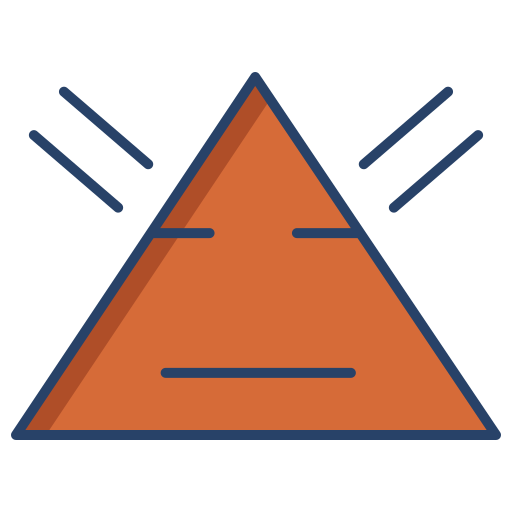 pirâmide Generic color outline Ícone