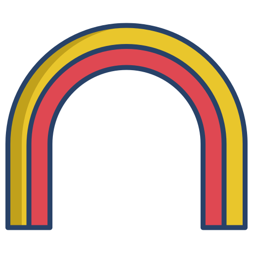 arco-íris Generic color outline Ícone