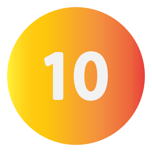 Ten Generic Flat Gradient icon