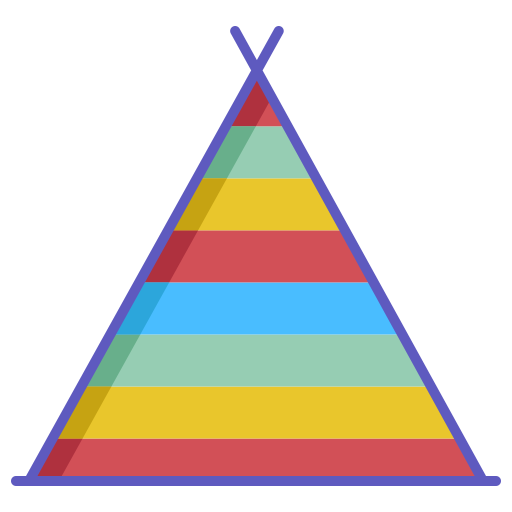 Teepee Generic color fill icon